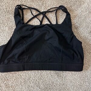 Torrid Black Crisscross Sports Bra
